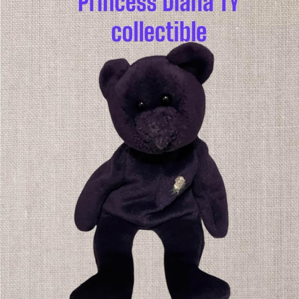 RARE ty “Princess” Diana Bear Memorial Beanie Baby Rare 1997